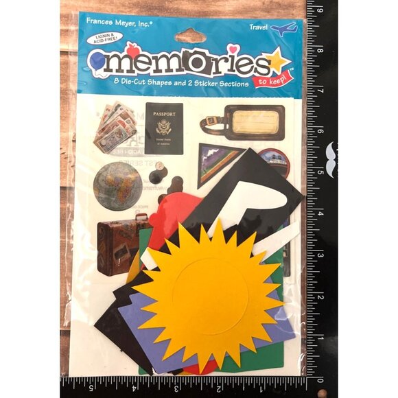 Frances Meyer Travel Memories Sticker Pack & Die-Cut Shapes 5030-340 - Picture 1 of 2